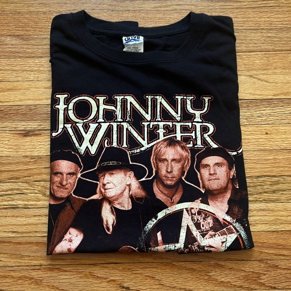 Vintage Johnny Winter T-Shirt / Large / Anvil / Tour Shirt - Picture 4 of 6